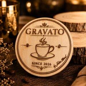 Coaster Lemn Personalizabil Rotund